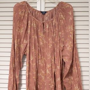 Floral Long Sleeve Blouse (XXL)